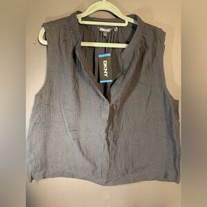 Donna Karan Gauze Tank Top. NWT